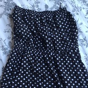 Strapless high low dress